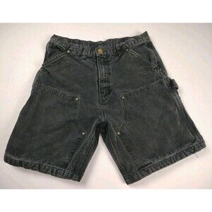 Vintage Carhartt B80 BLK Double Knee Carpenter Shorts Sz 28x7.5 Vintage